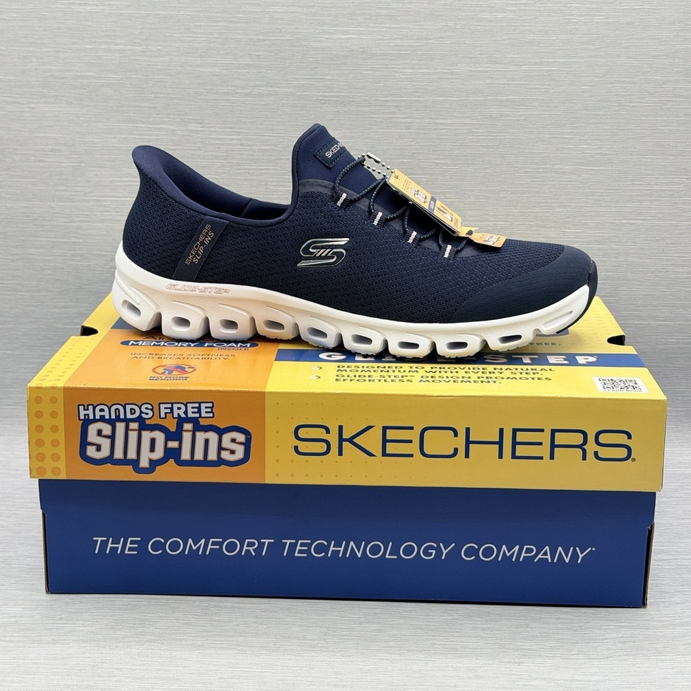 Skechers Glide Step Sneakers Women's 11‎ Blue Lightweight Navy Walking 104547